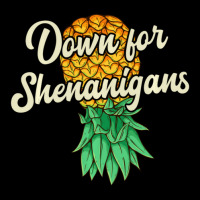 Upside Down Pineapple Down For Shenanigans Swinger Zipper Hoodie | Artistshot