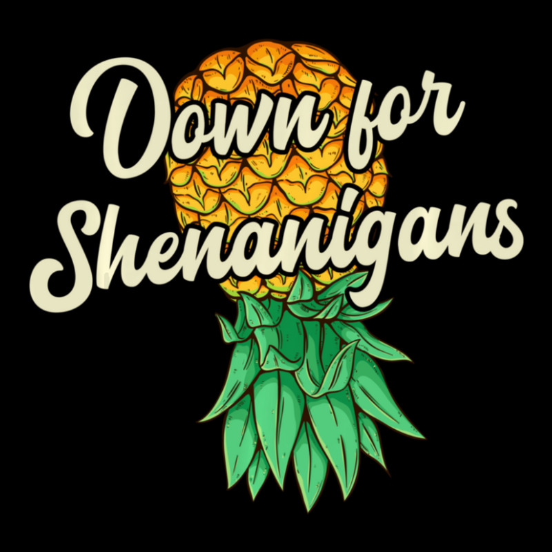 Upside Down Pineapple Down For Shenanigans Swinger Zipper Hoodie | Artistshot