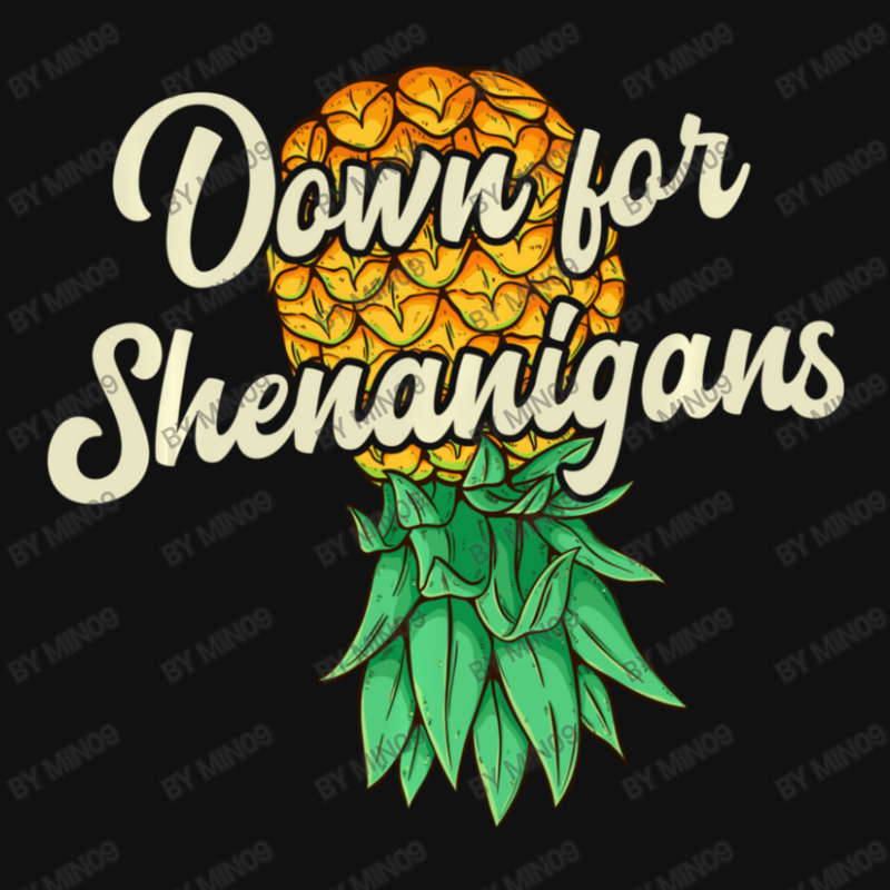 Upside Down Pineapple Down For Shenanigans Swinger Graphic T-shirt | Artistshot