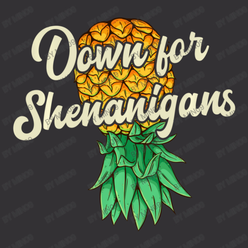 Upside Down Pineapple Down For Shenanigans Swinger Vintage Short | Artistshot