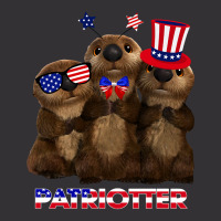 Otter Gift Patriot Otters Gift Otter 4th Of July Gift Otter American F Vintage Hoodie | Artistshot