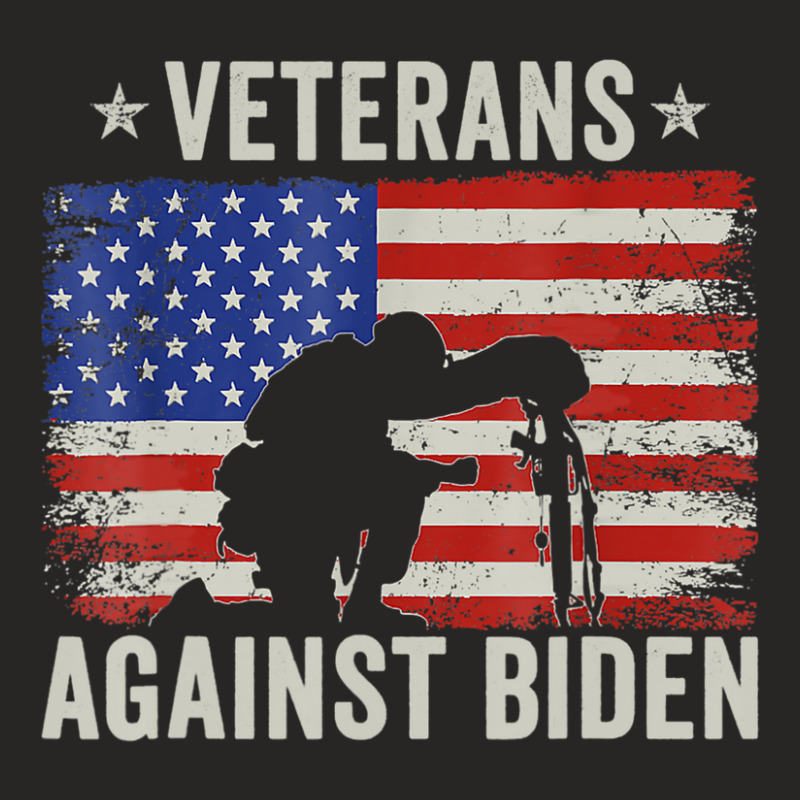 Veterans Against Say Their Names Joe Anti Biden, 4th July Ladies Fitted T-Shirt by Min06 | Artistshot