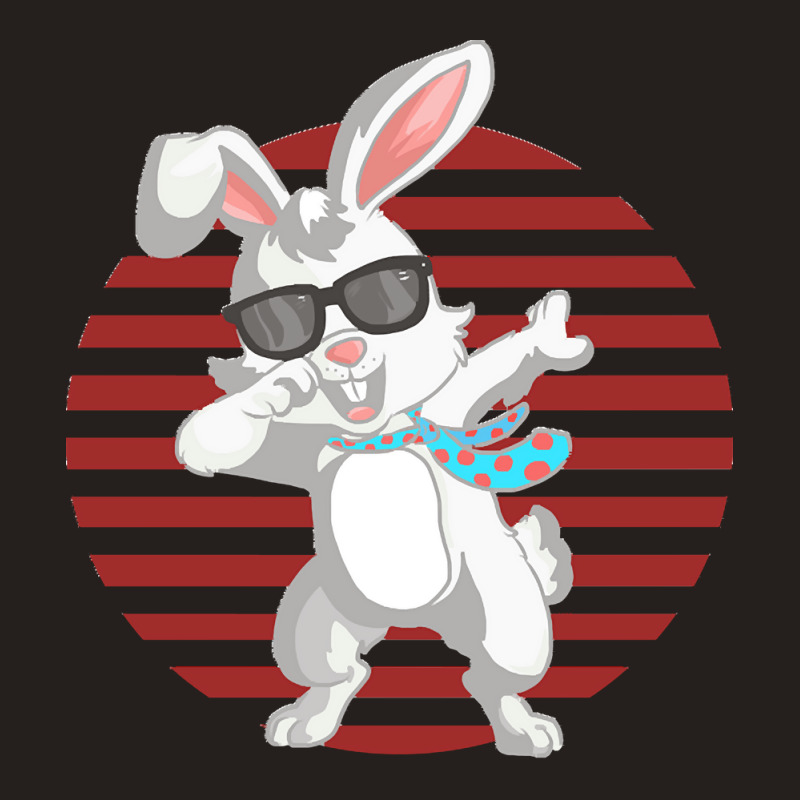 Funny Dabbit Dabbing Rabbit Sunglasses Easter Bunny Gifts Tank Top | Artistshot