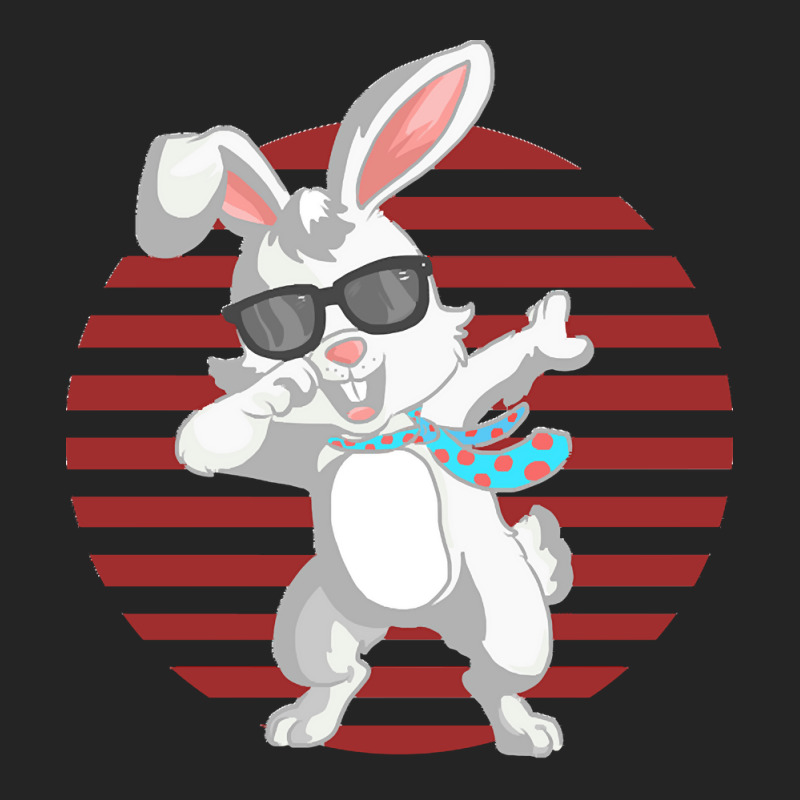 Funny Dabbit Dabbing Rabbit Sunglasses Easter Bunny Gifts 3/4 Sleeve Shirt | Artistshot