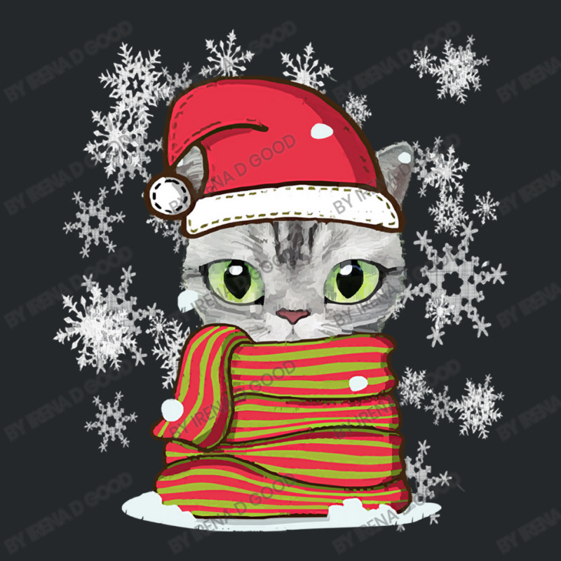 Cat Christmas Lovely Cat Christmas Crewneck Sweatshirt by Irena D Good | Artistshot