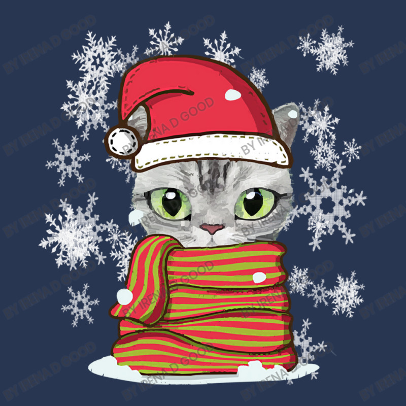 Cat Christmas Lovely Cat Christmas Men Denim Jacket by Irena D Good | Artistshot