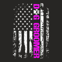 Dog Groomer  American Flag Patriotic Dog Groomer Gift Premium Ladies Fitted T-shirt | Artistshot