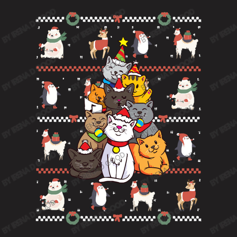 Cat Tree Cat   Cat Tree Christmas T-Shirt by Irena D Good | Artistshot