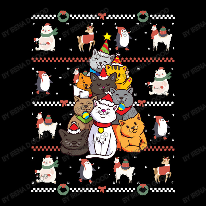 Cat Tree Cat   Cat Tree Christmas Men's Long Sleeve Pajama Set by Irena D Good | Artistshot