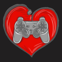 Gaming Apparel T  Shirt Heart Controller Gaming Lovers Awesome For Gam T-shirt | Artistshot