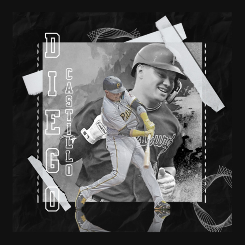 Diego Castillo Baseball Paper Poster Pirates 3 Graphic T-shirt | Artistshot