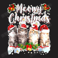 Cat Meowy Family Matching Christmas Pajamas Santa Cats Xmas T-shirt | Artistshot