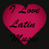 I Love Latin Music Stickers Scorecard Crop Tee | Artistshot