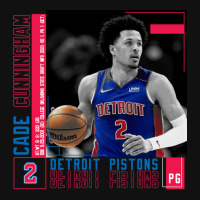 Cade Cunningham Basketball Edit Poster Pistons Graphic T-shirt | Artistshot