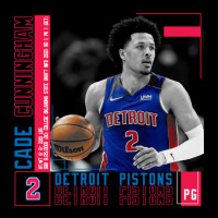 Cade Cunningham Basketball Edit Poster Pistons V-neck Tee | Artistshot