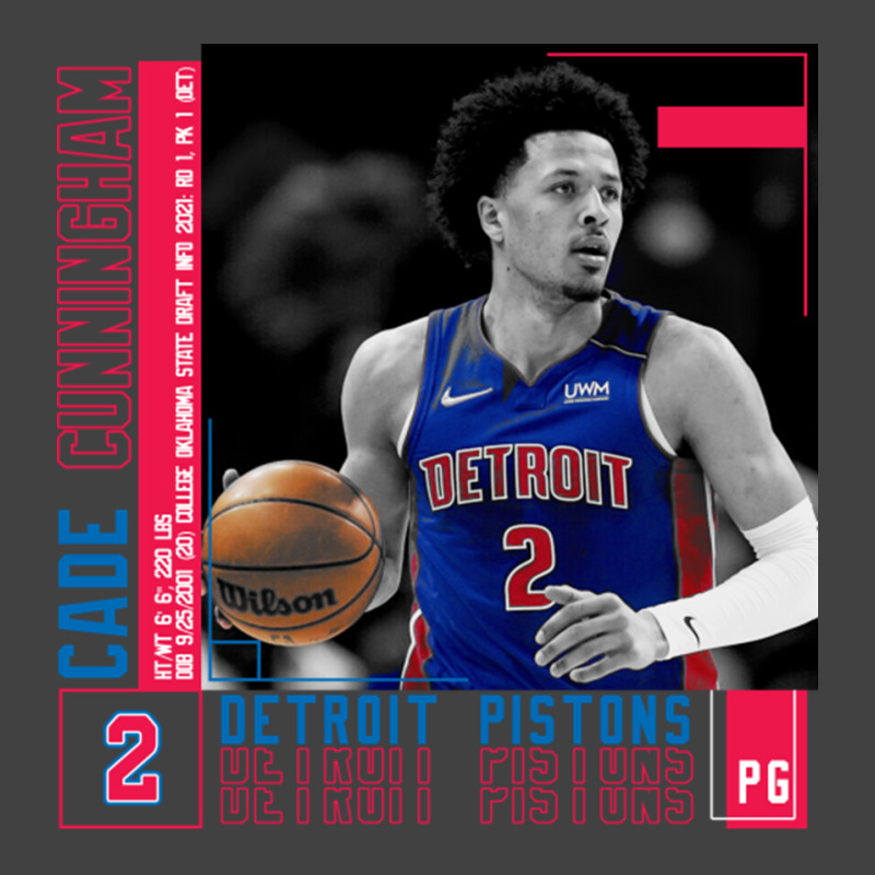 Cade Cunningham Basketball Edit Poster Pistons Vintage T-Shirt by adwoaafredyy | Artistshot