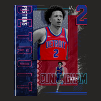 Cade Cunningham Basketball Paper Poster Pistons 2 Ladies Fitted T-shirt | Artistshot