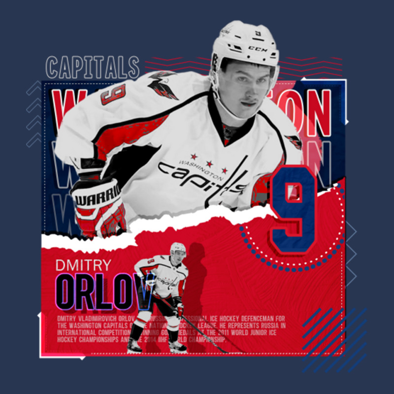 Dmitry Orlov Hockey Paper Poster Capitals Ladies Denim Jacket by JudyRowena | Artistshot