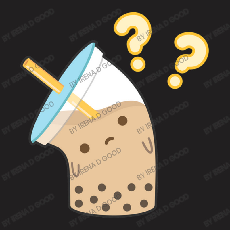 Boba Milk Tea Confused T-Shirt by Irena D Good | Artistshot