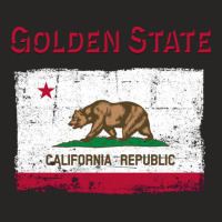 Golden State California Republic Flag Ladies Fitted T-shirt | Artistshot