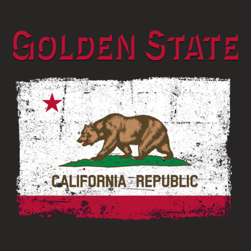 Golden State California Republic Flag Ladies Fitted T-Shirt by JemmaLyna | Artistshot