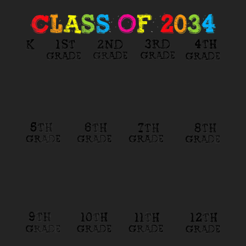 Class Of 2034 Handprin, Grow With Me Kindergarten Kid 3/4 Sleeve Shirt | Artistshot