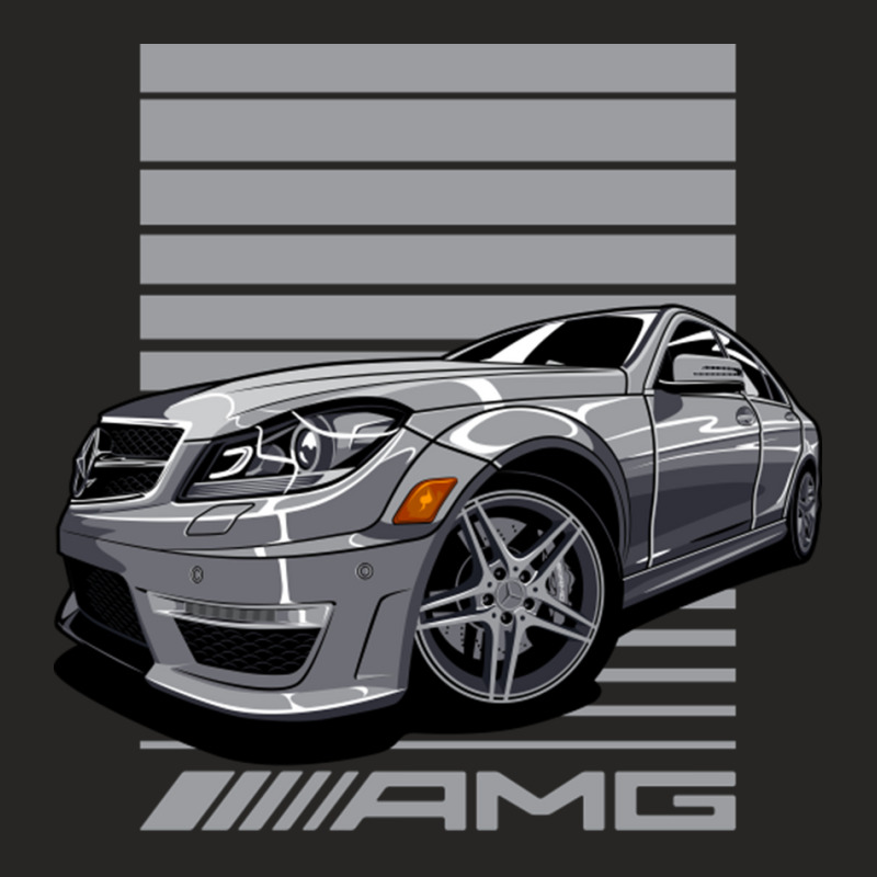 Benz W204 C63 Amg Ladies Fitted T-Shirt by MernaPutney | Artistshot