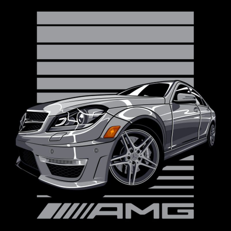 Benz W204 C63 Amg Cropped Hoodie by MernaPutney | Artistshot