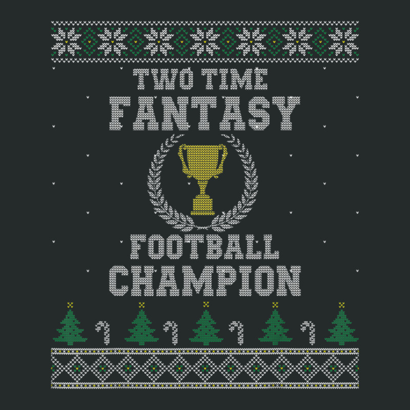 Two Time Fantasy Football Champion Ugly Women's Triblend Scoop T-shirt by femalesbaubles | Artistshot