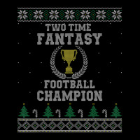 Two Time Fantasy Football Champion Ugly Cropped Hoodie | Artistshot