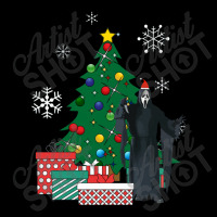 Scream Ghostface Around The Christmas Tree  Scream Men's Long Sleeve Pajama Set | Artistshot