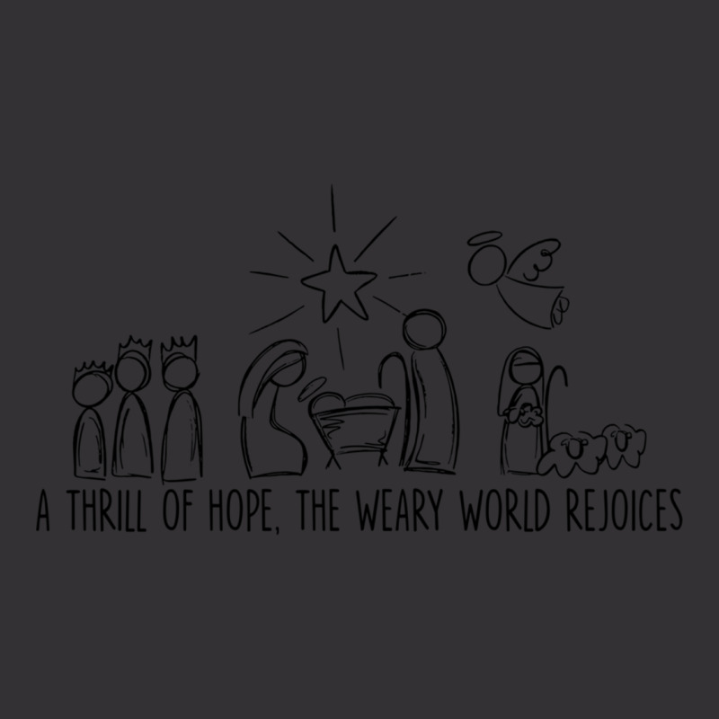 Thrill Of Hope,the Weary World Rejoices,family Christmas Sweatshirt Vintage Hoodie | Artistshot