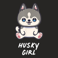 Siberian Husky Girl Kawaii Huskies Anime Dog Owner Family Ladies Fitted T-shirt | Artistshot