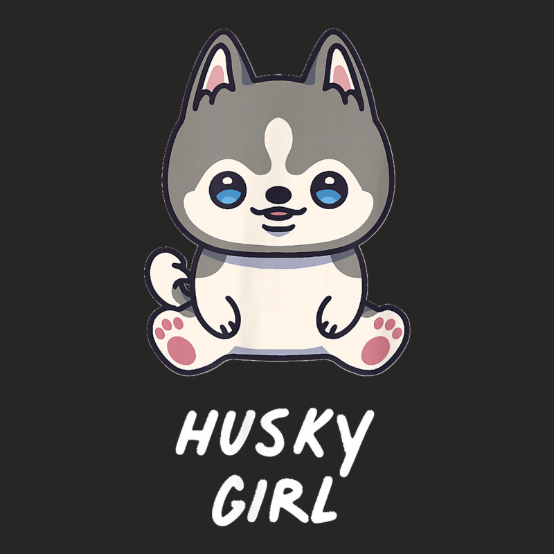 Siberian Husky Girl Kawaii Huskies Anime Dog Owner Family Ladies Fitted T-Shirt by JilmarM.Perez | Artistshot