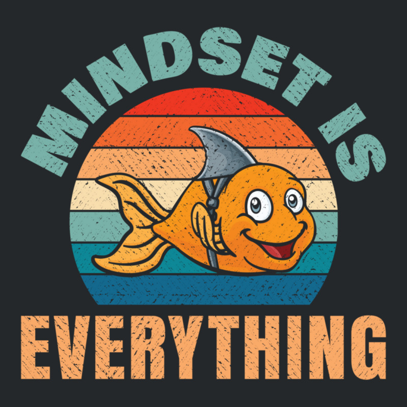 Everything Is Mindset Motivational Inspiration Shark Fin Sweatshirt Crewneck Sweatshirt | Artistshot