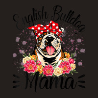 English Bulldog Mama Florals Cute Dog Mom Mother's Day Tank Top | Artistshot