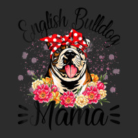 English Bulldog Mama Florals Cute Dog Mom Mother's Day Exclusive T-shirt | Artistshot