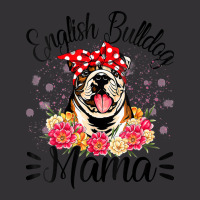 English Bulldog Mama Florals Cute Dog Mom Mother's Day Vintage Short | Artistshot