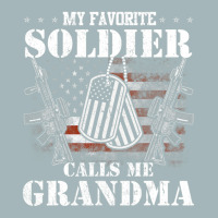 My Favorite Soldier Calls Me Grandma Veteran Shirts Unisex Sherpa-lined Denim Jacket | Artistshot