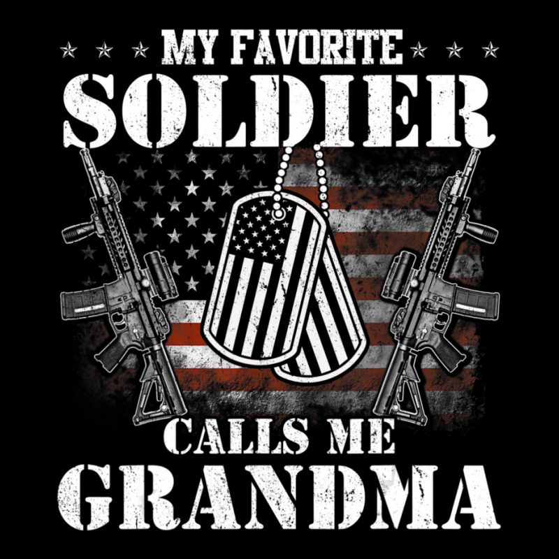 My Favorite Soldier Calls Me Grandma Veteran Shirts Pocket T-shirt | Artistshot