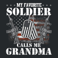 My Favorite Soldier Calls Me Grandma Veteran Shirts Crewneck Sweatshirt | Artistshot