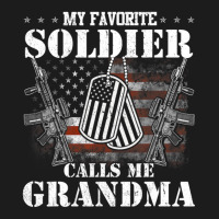 My Favorite Soldier Calls Me Grandma Veteran Shirts Hoodie & Jogger Set | Artistshot