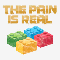 Funny Building Blocks Bricks Builder Pain Is Real Gift Adjustable Cap | Artistshot