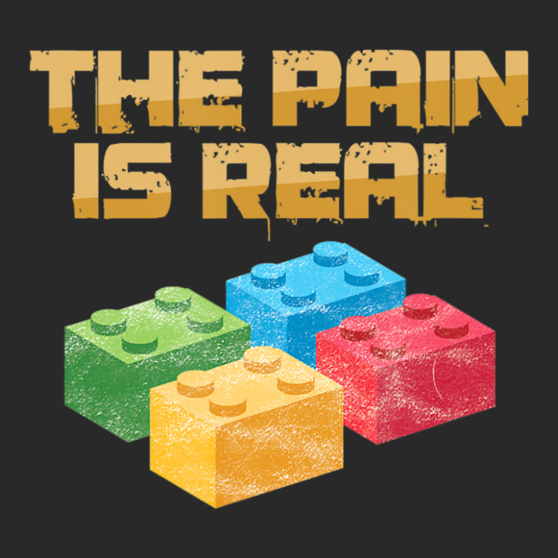 Funny Building Blocks Bricks Builder Pain Is Real Gift Printed Hat | Artistshot