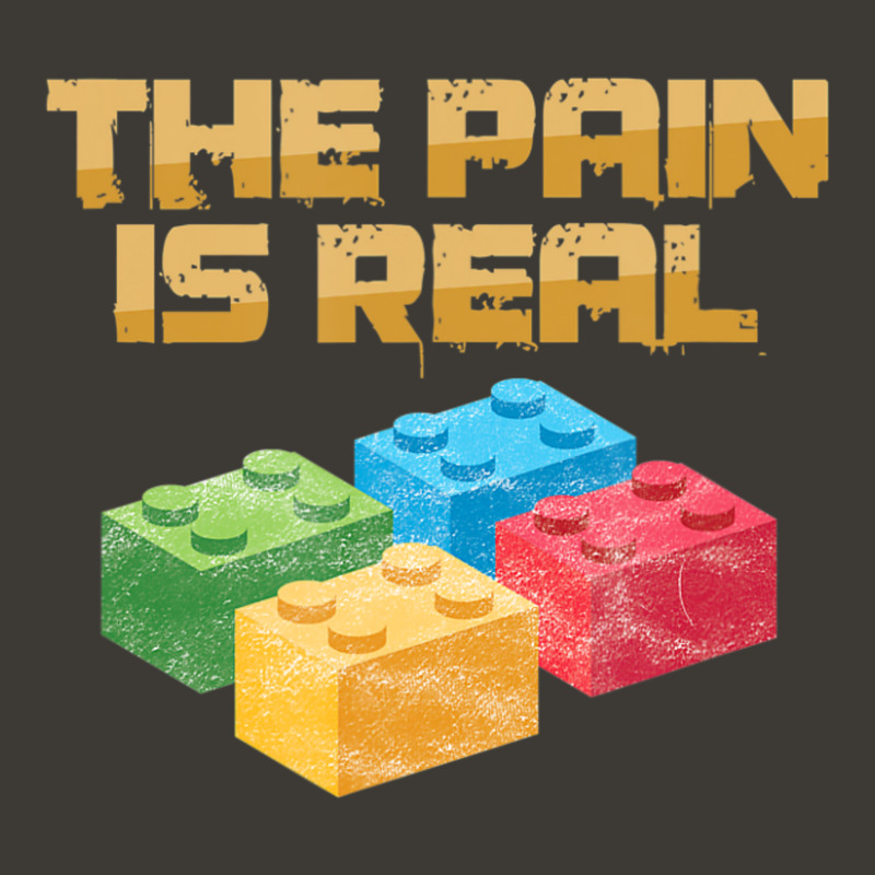 Funny Building Blocks Bricks Builder Pain Is Real Gift Bucket Hat | Artistshot