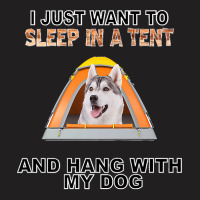 Sleep In A Tent & Hang W Siberian Husky Premium T-shirt | Artistshot