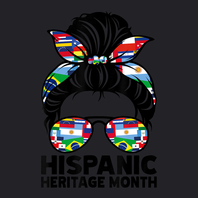 National Hispanic Heritage Month Messy Bun Youth Tee by bummercaught | Artistshot