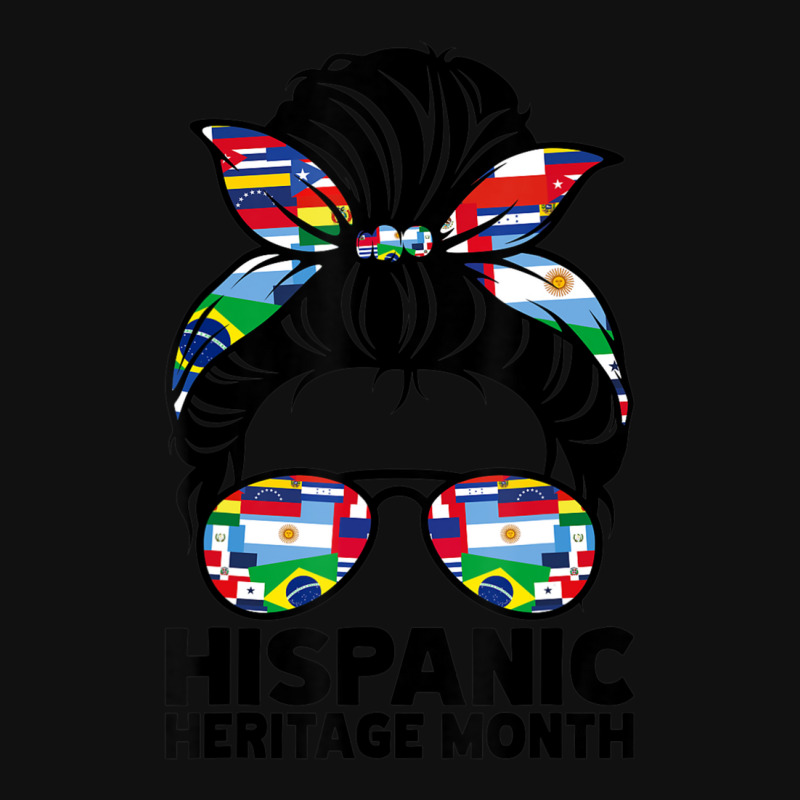 National Hispanic Heritage Month Messy Bun Baby Bibs by bummercaught | Artistshot