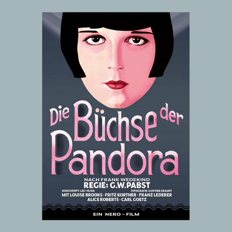 Pandora's Box - German Film Poster For The Silent Film Directed Unisex Sherpa-lined Denim Jacket | Artistshot