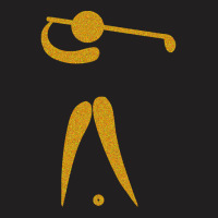 Gold Golf Swing T-shirt | Artistshot